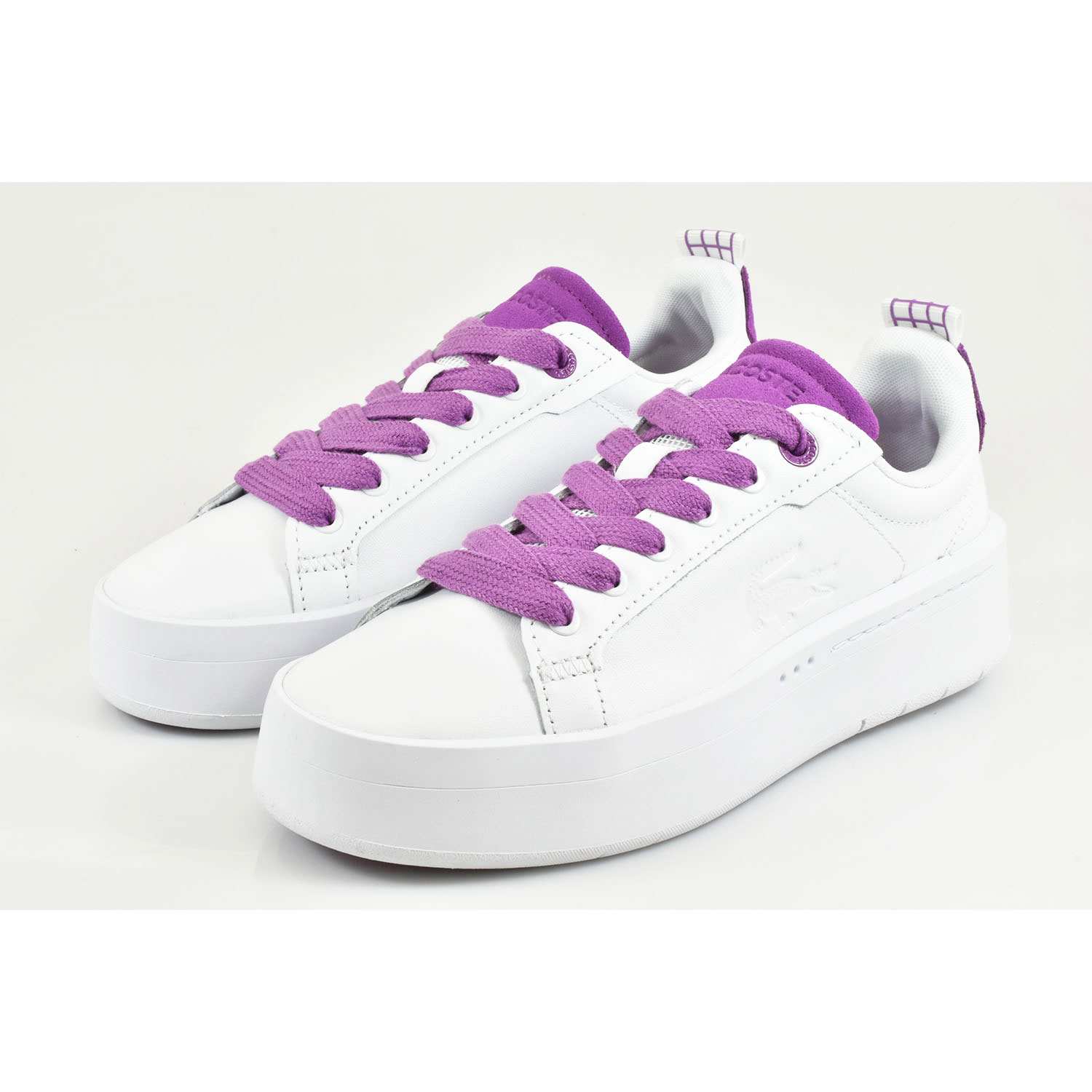 Lacoste CARNABY PLAT 123 1 SFA Λευκό-Λιλά