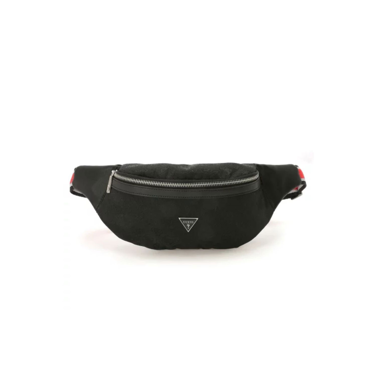 Guess STRAVE BUMBAG Μαύρο Logo - Polychronakis Shop